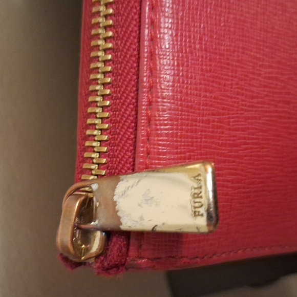 FURLA Wallet Red 3/4 Zip - Picture 4 of 12